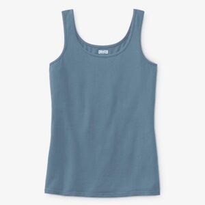 Duluth - No-Yank Cotton Stretch First Layer Blue Tank Top - 1X